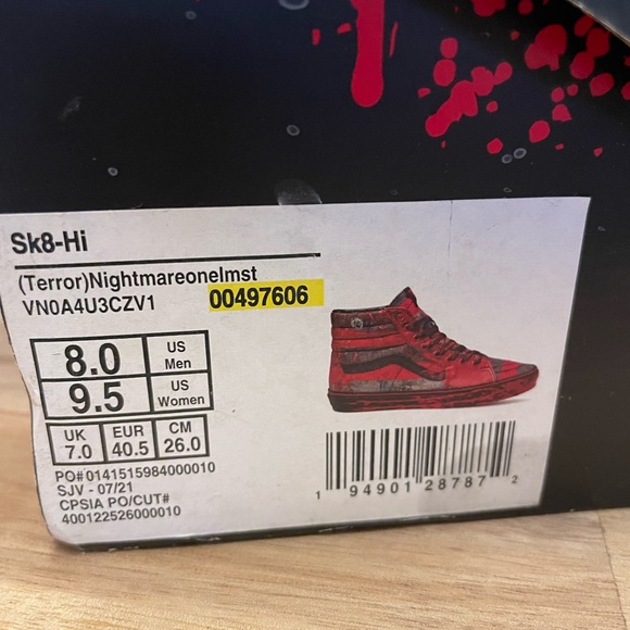 Vans, Special Edition, House of Terror Sk8-Hi Sneakers. - Picture 4 of 6